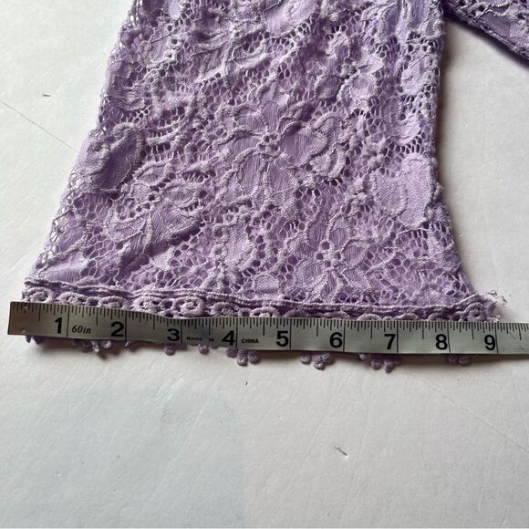 Women's Miholl Lavender Lace Blouse Off Shoulder Size XXL - Picture 11 of 12